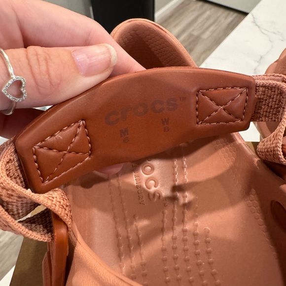 CROCS salehebembury xthepollexclog Pale Blush Size W8/M6 - Picture 6 of 9